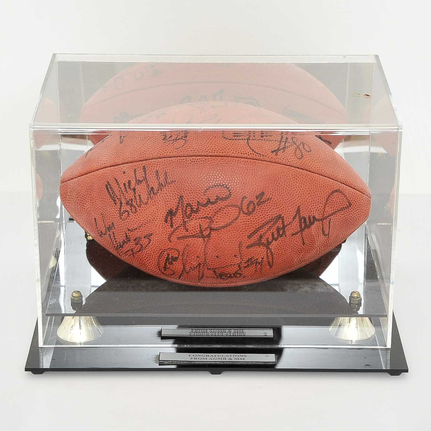 Green Bay Packers Signed Football with Brett Favre