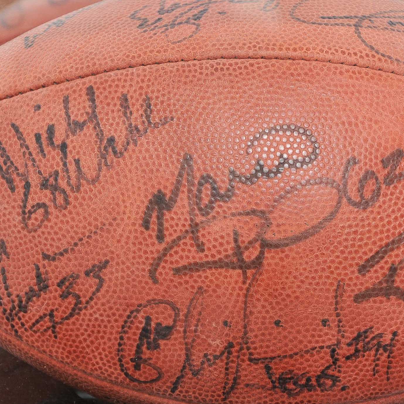 Green Bay Packers Signed Football with Brett Favre