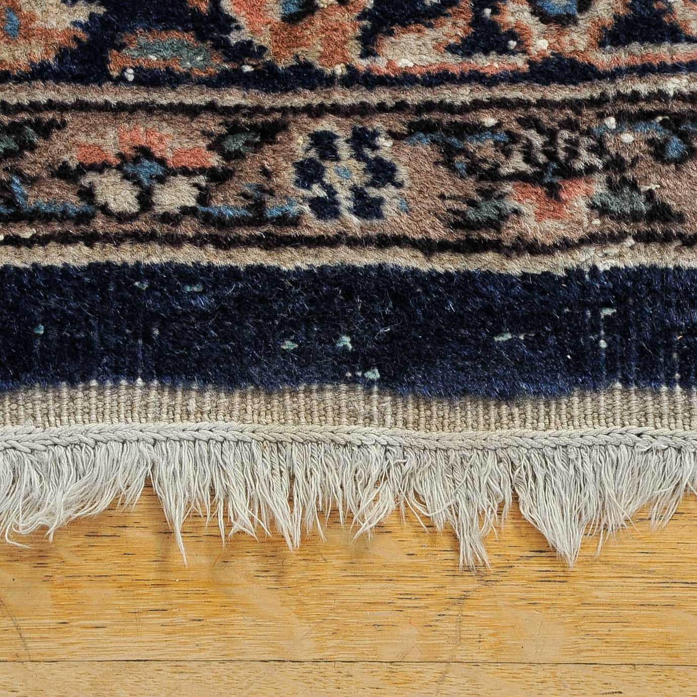 Semi Antique Hand Woven Kashan-Style Area Rug
