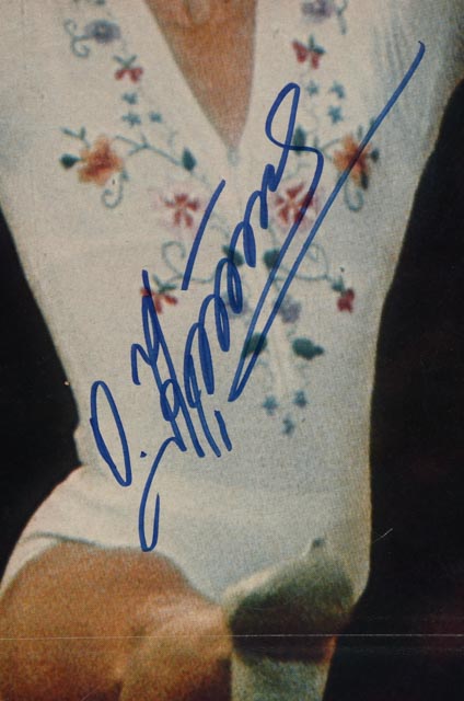 Olga Korbut Framed Signed Poster