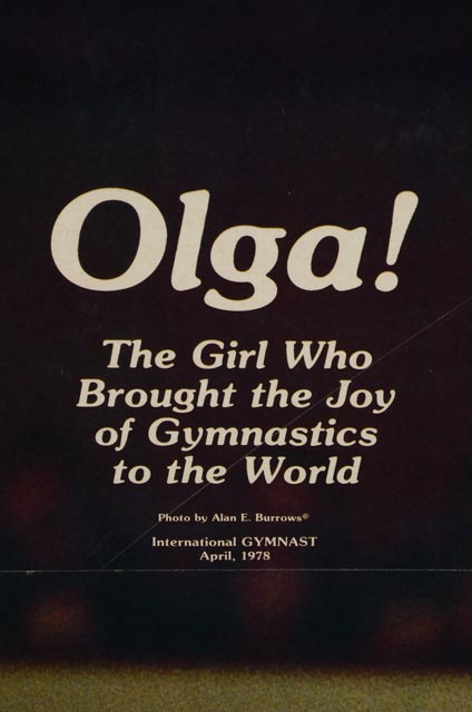 Olga Korbut Framed Signed Poster