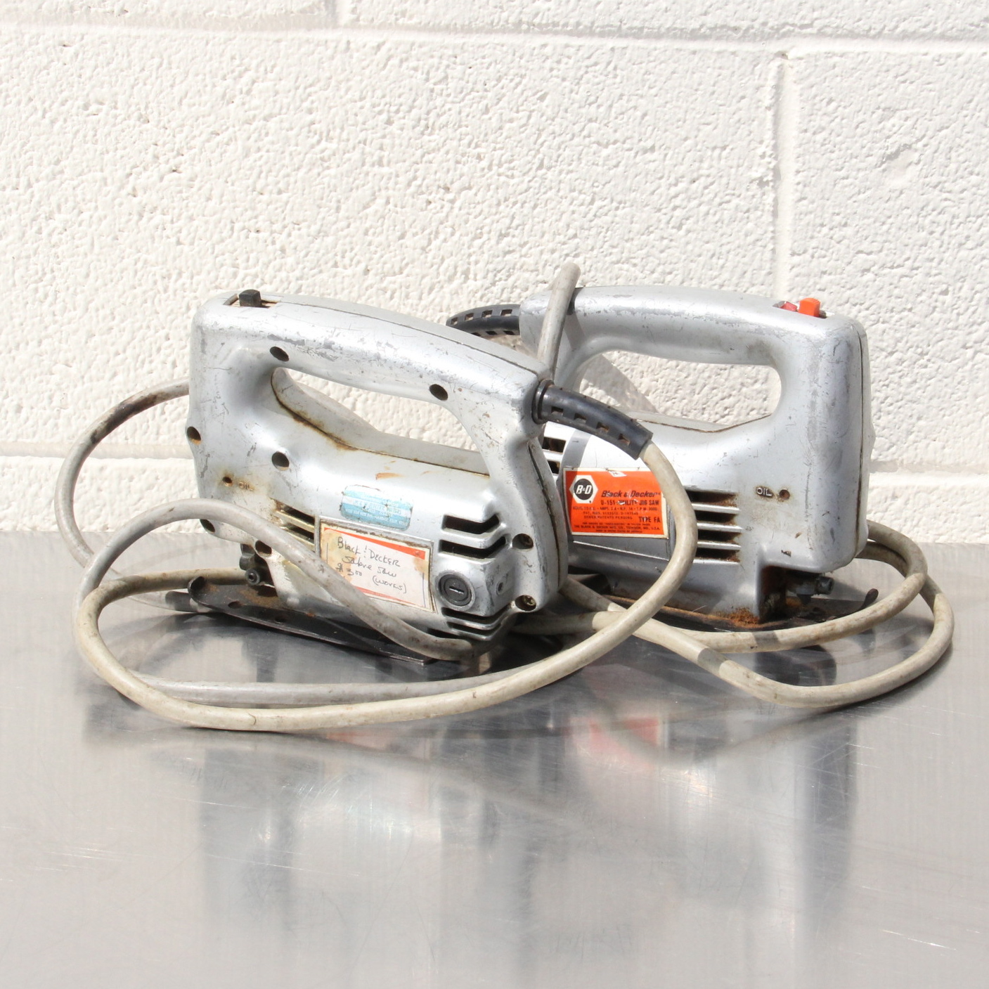 Pair of Vintage Black & Decker Jig Saws