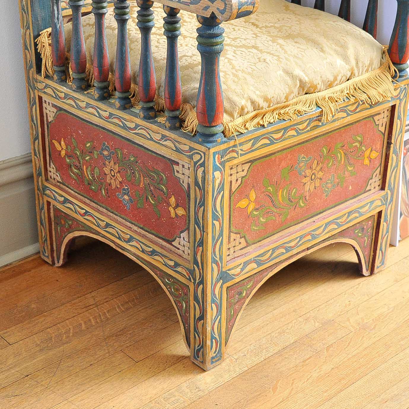 Pair of Moroccan Inspired Throne Chairs