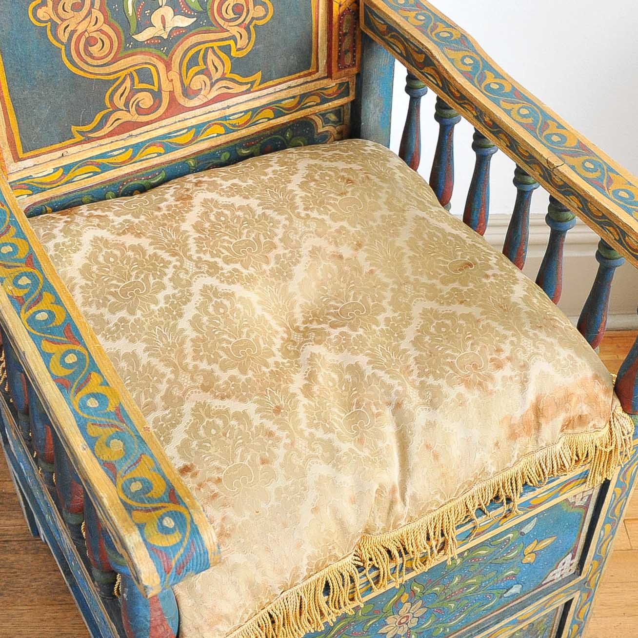 Pair of Moroccan Inspired Throne Chairs