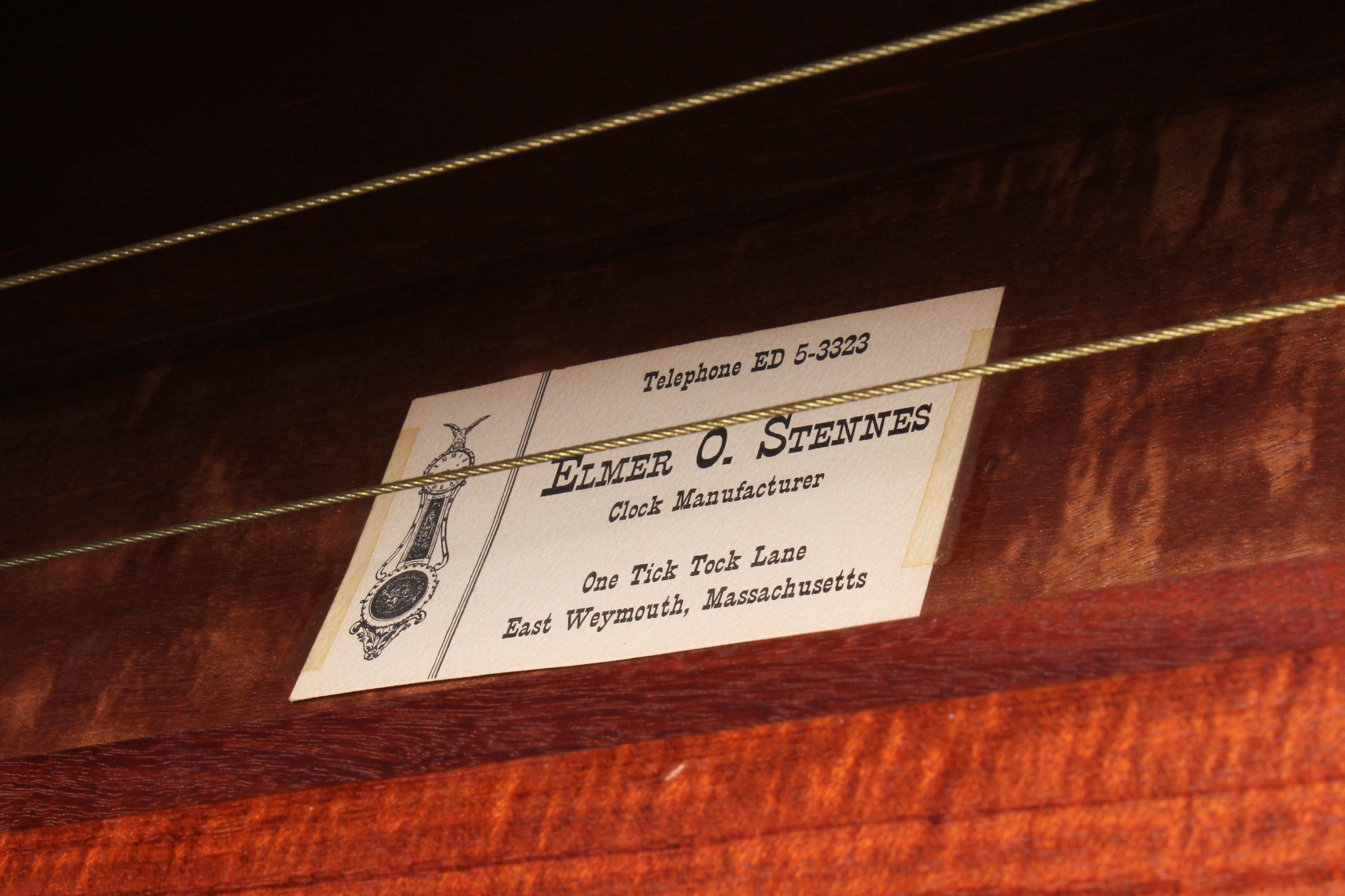 Elmer O. Stennes Grandfather Clock