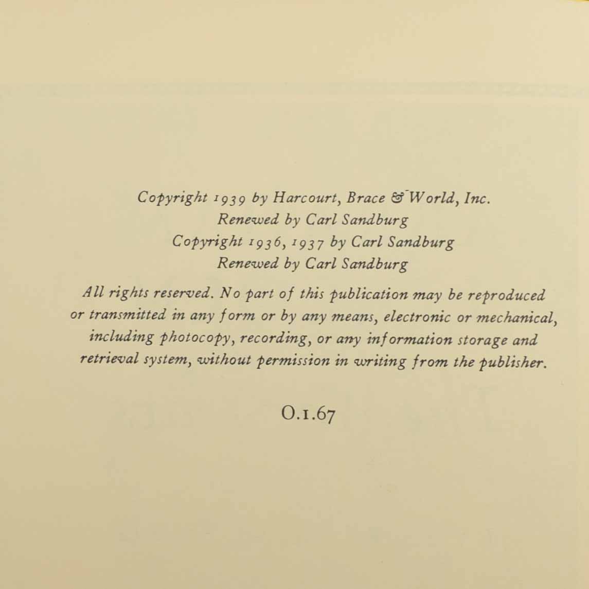 Four Volumes of "Abraham Lincoln, The War Years" by Carl Sandburg, 1939