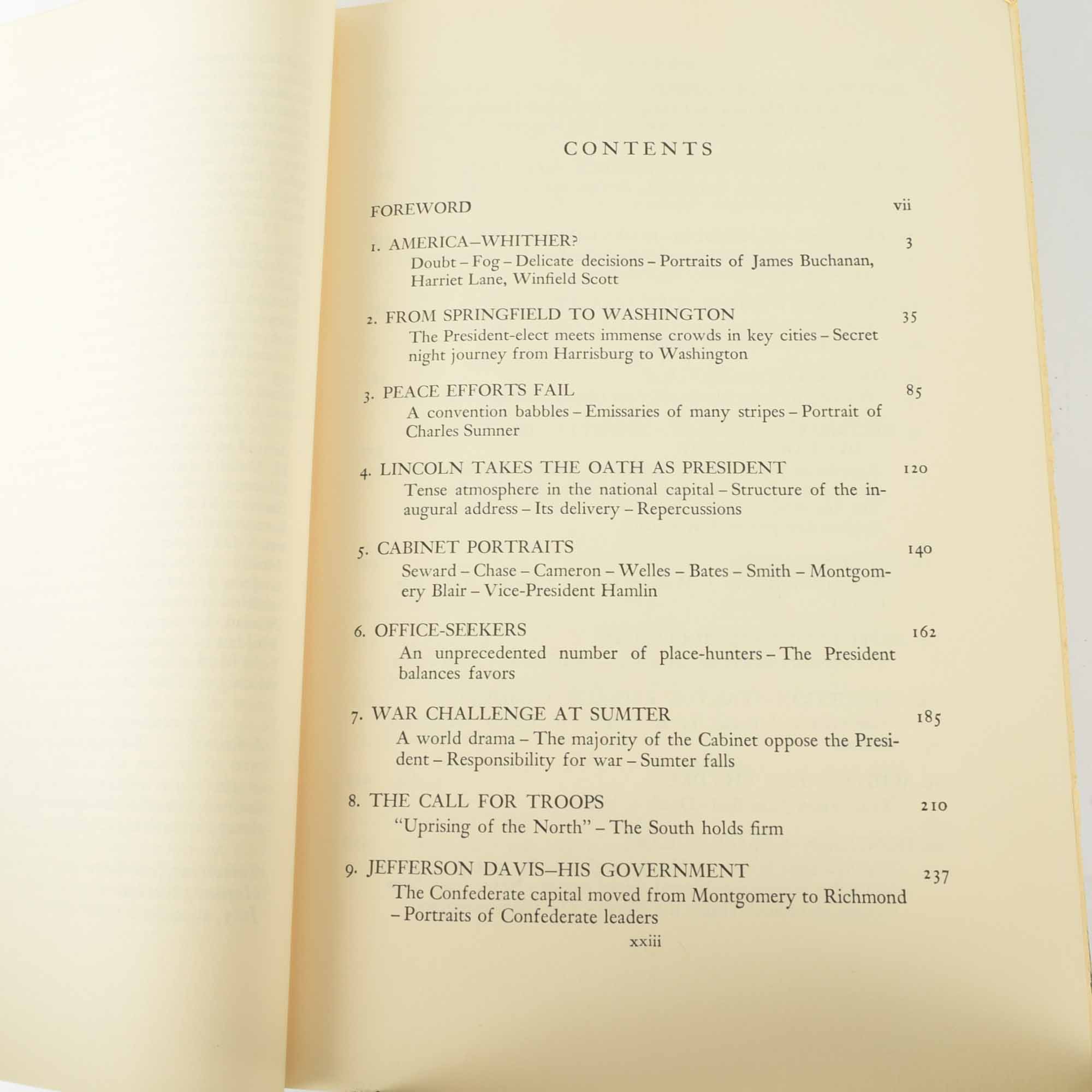 Four Volumes of "Abraham Lincoln, The War Years" by Carl Sandburg, 1939