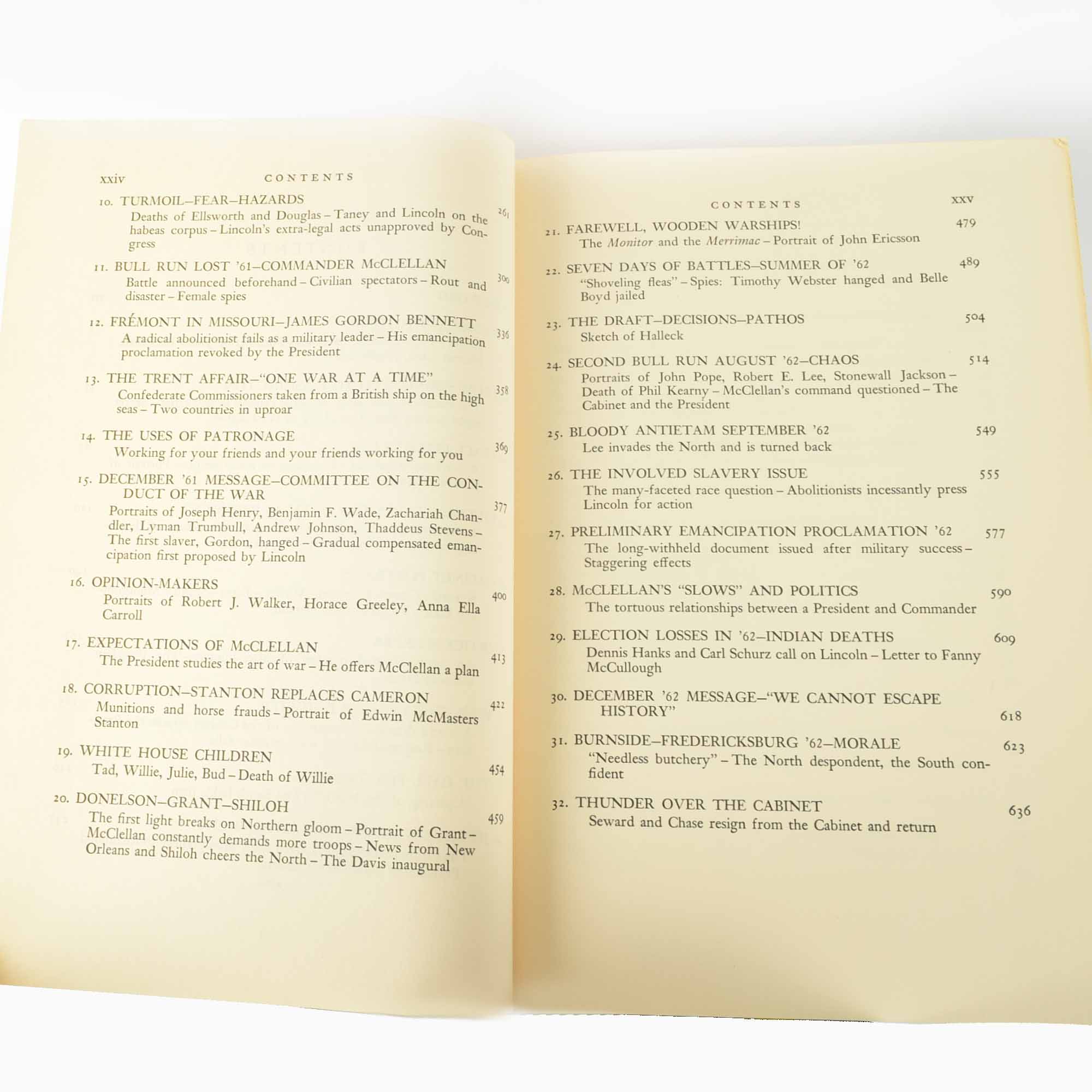 Four Volumes of "Abraham Lincoln, The War Years" by Carl Sandburg, 1939