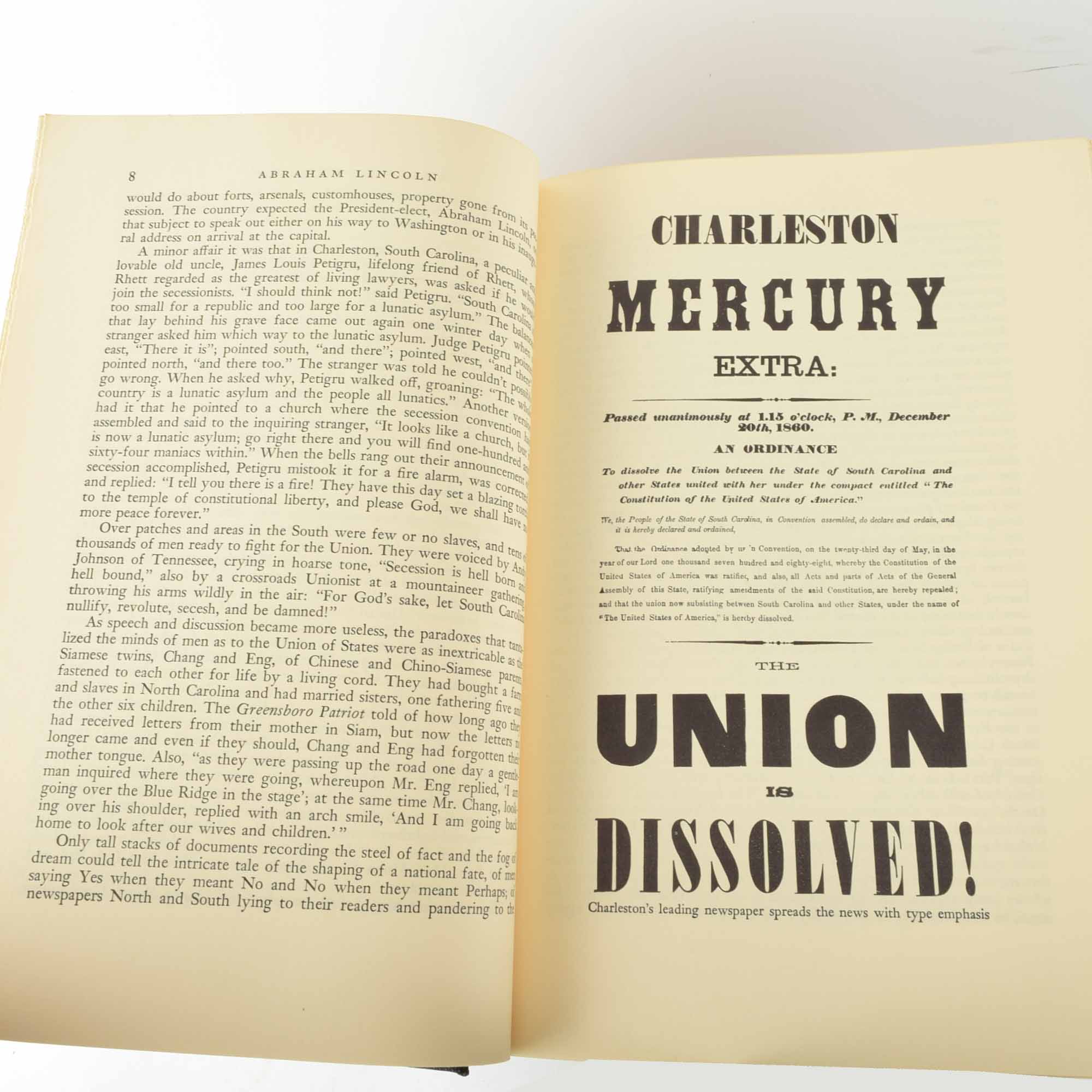 Four Volumes of "Abraham Lincoln, The War Years" by Carl Sandburg, 1939