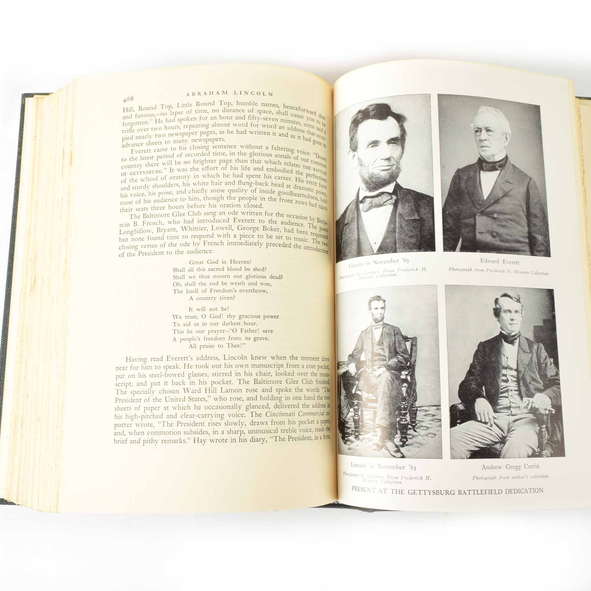 Four Volumes of "Abraham Lincoln, The War Years" by Carl Sandburg, 1939