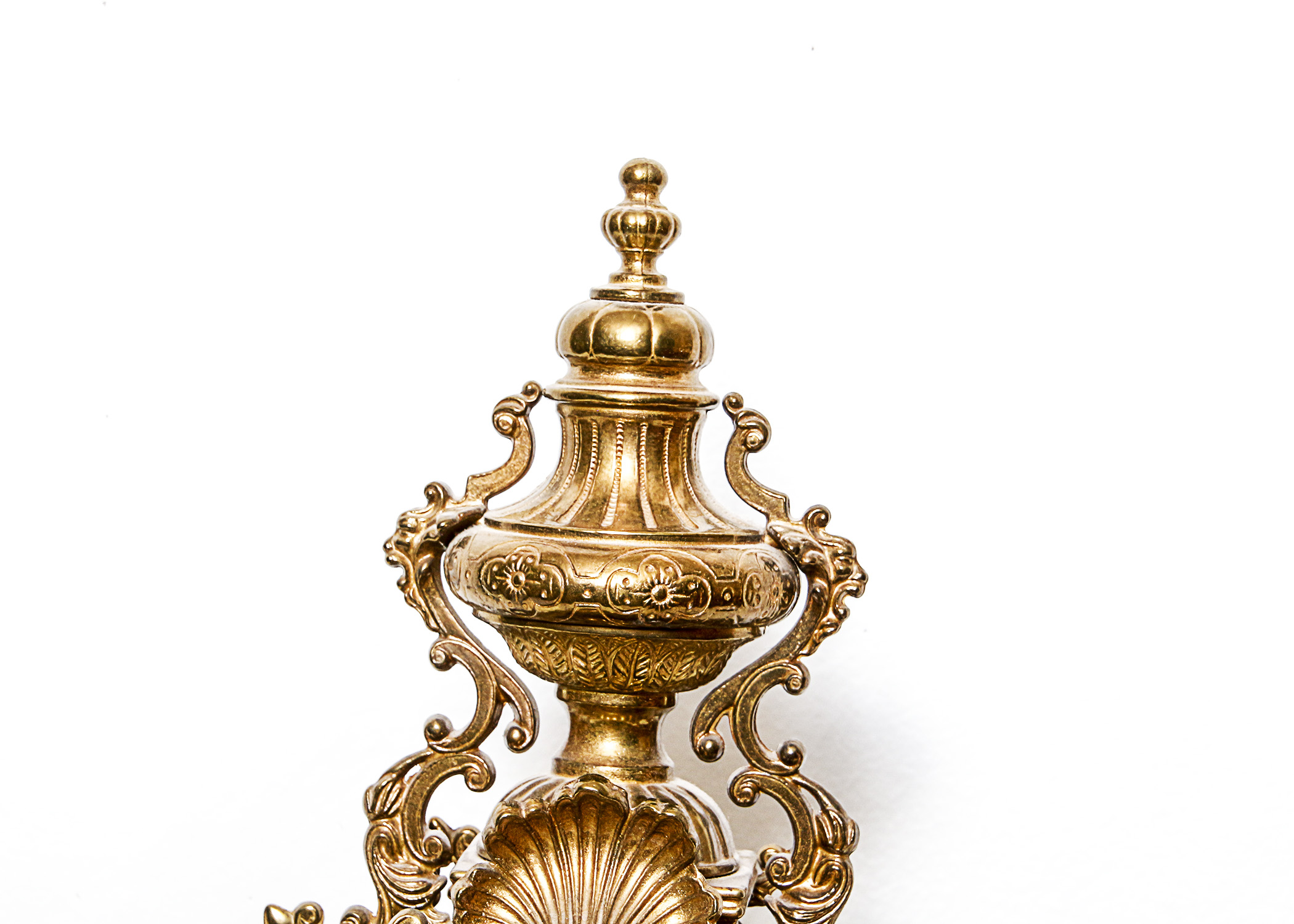 Antique Heavy Brass Clock