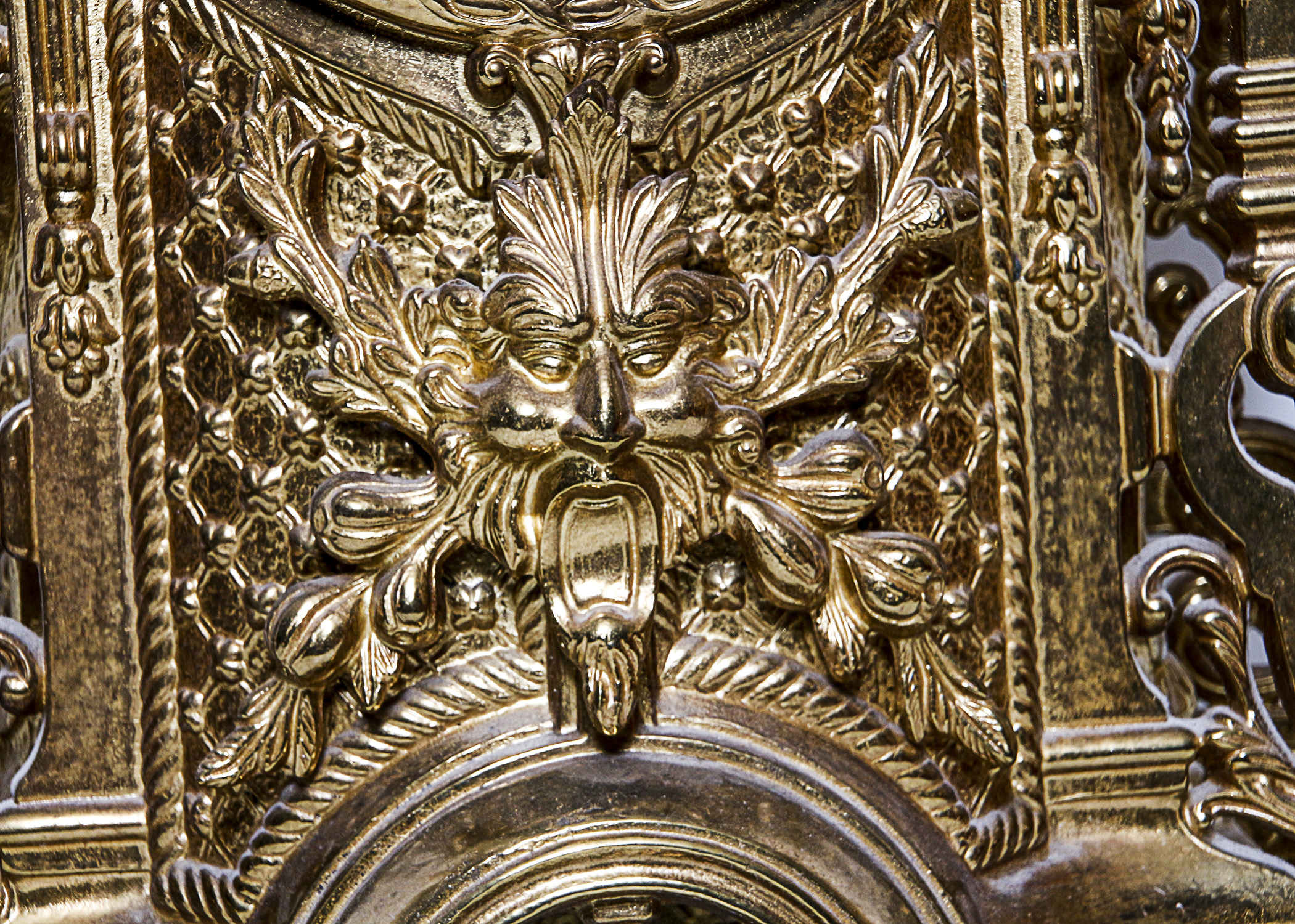 Antique Heavy Brass Clock