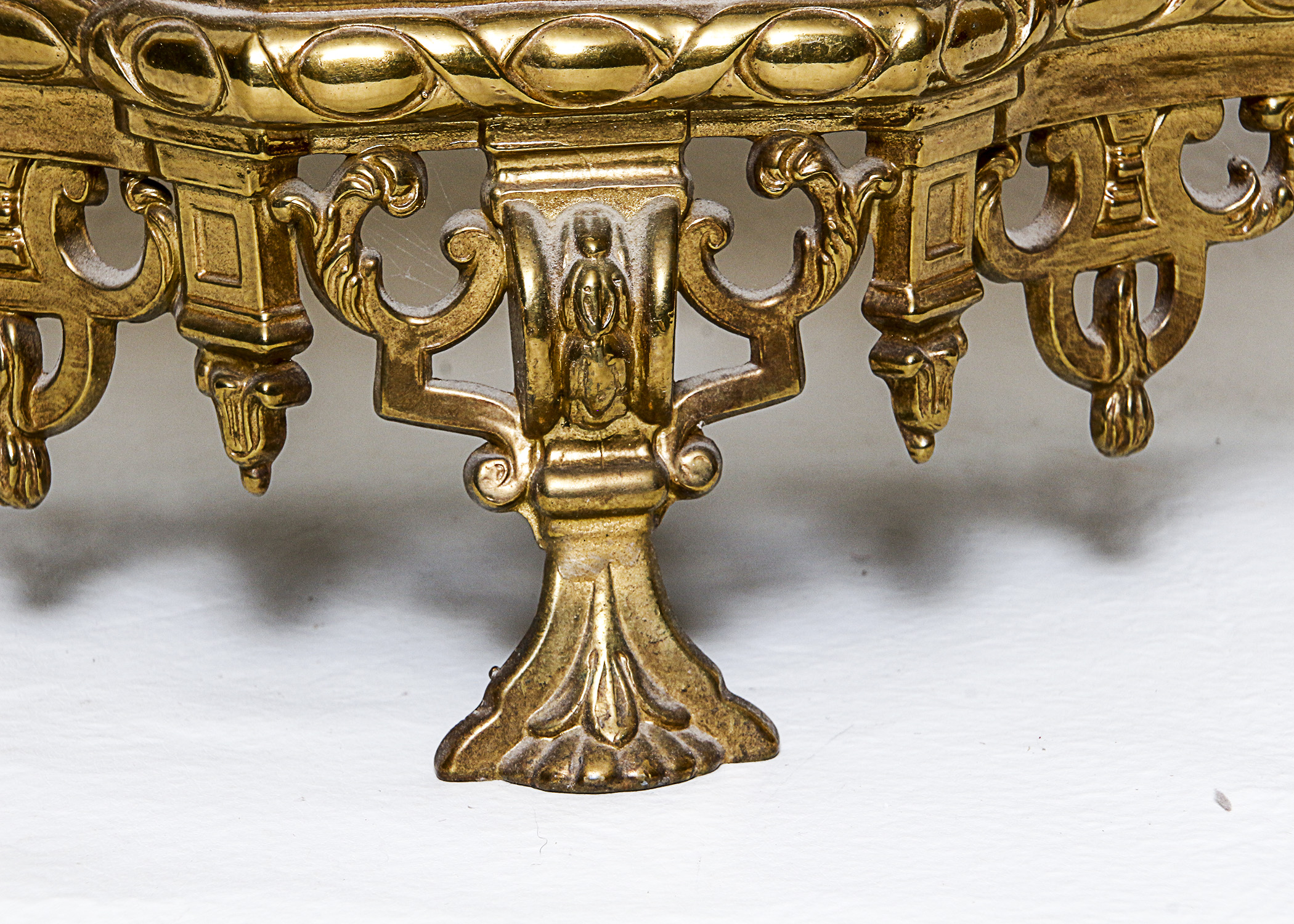 Antique Heavy Brass Clock