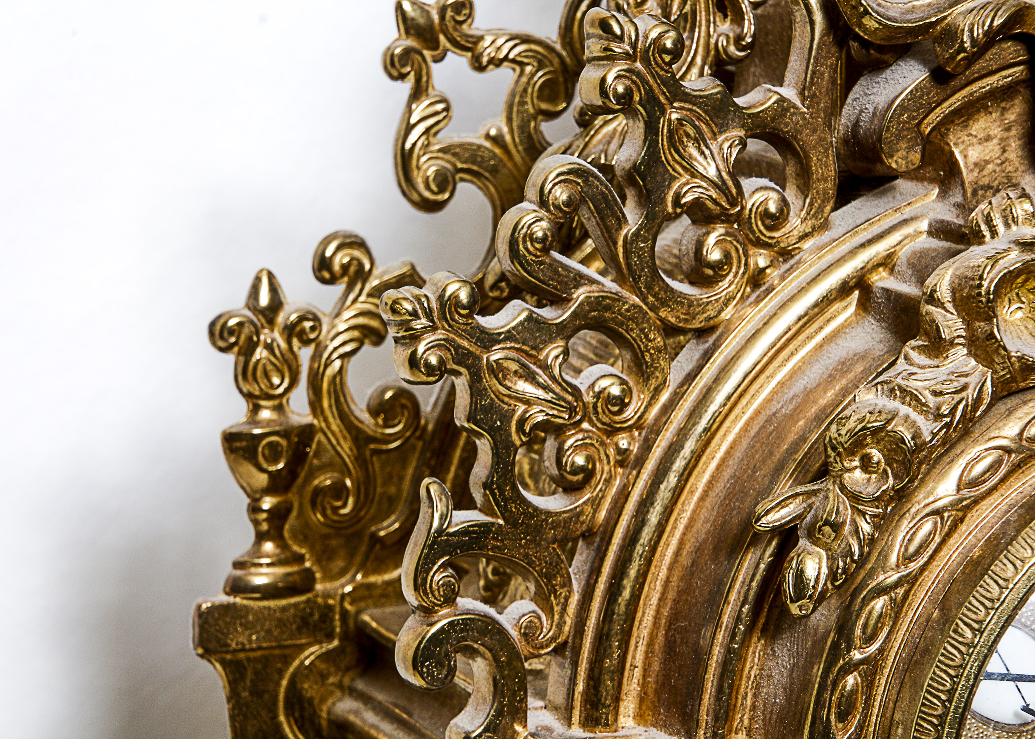 Antique Heavy Brass Clock