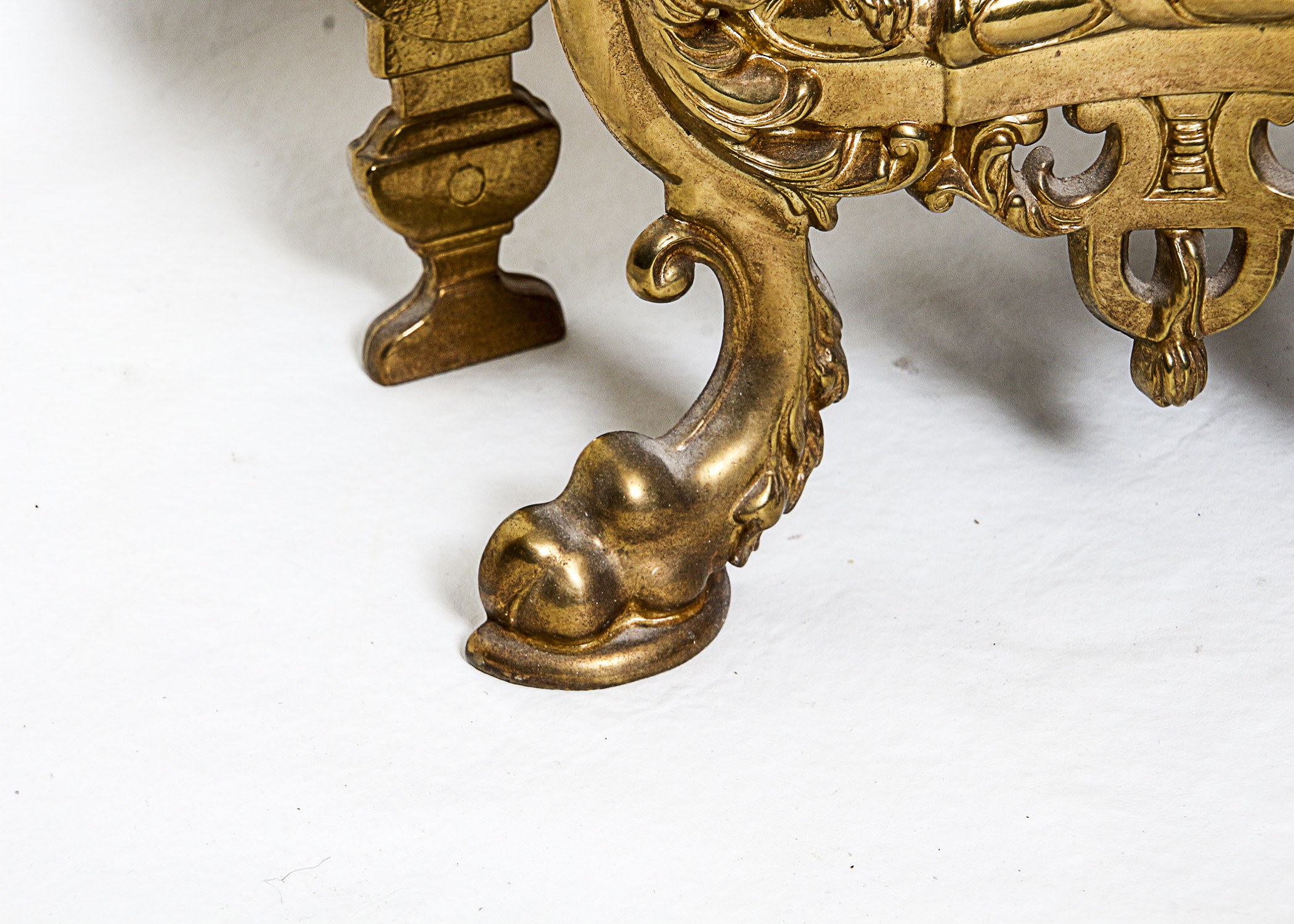 Antique Heavy Brass Clock