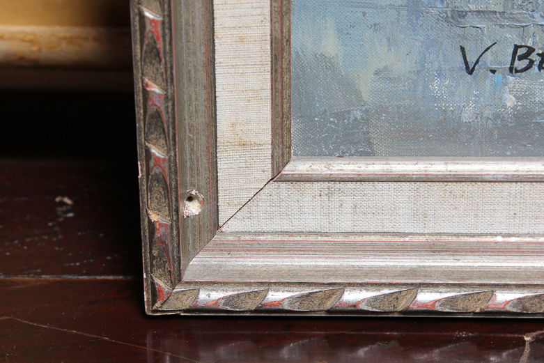 Framed Original Oil Painting by V. Bergen