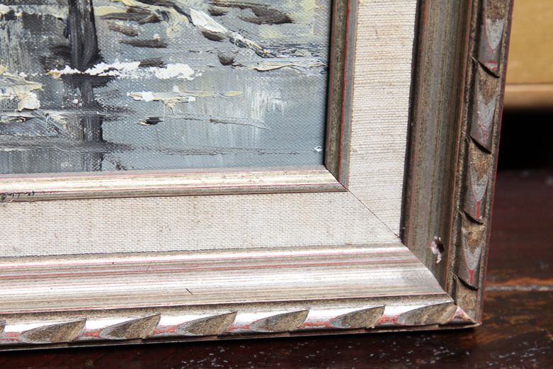 Framed Original Oil Painting by V. Bergen