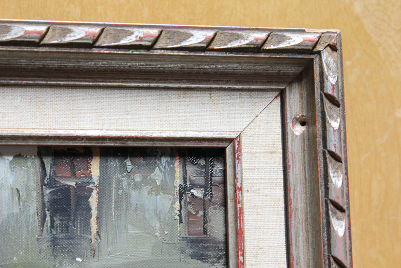 Framed Original Oil Painting by V. Bergen