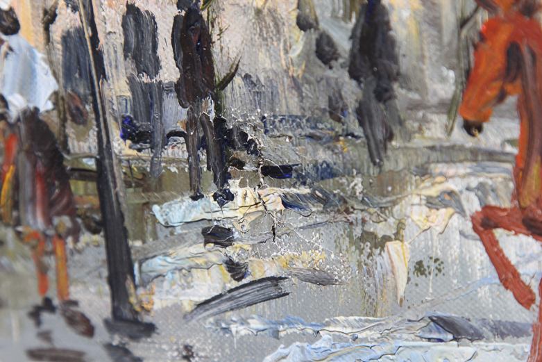 Framed Original Oil Painting by V. Bergen