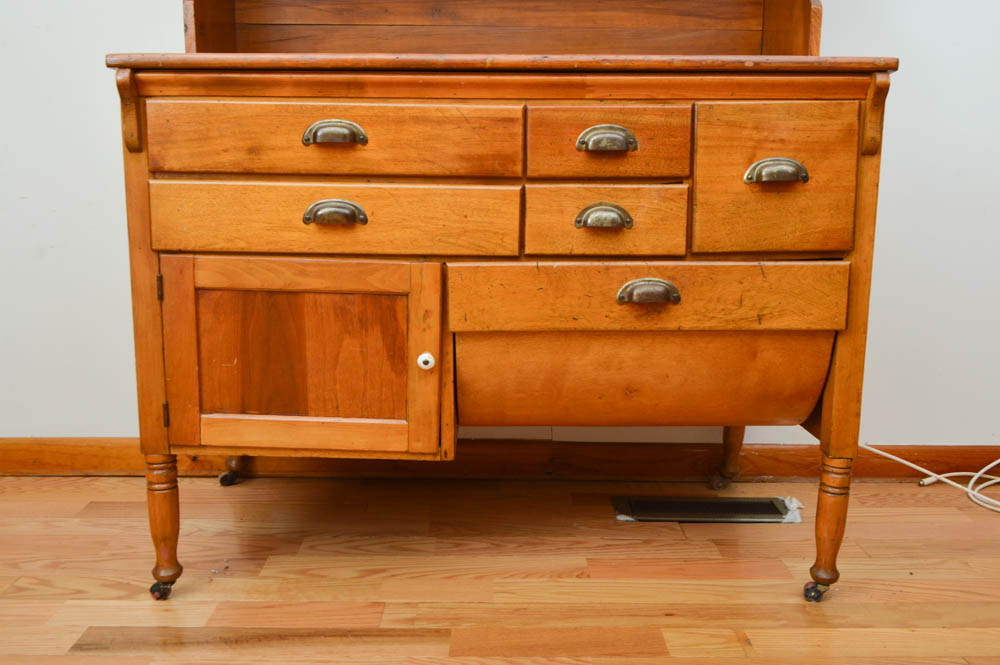 Pine Baker's Cabinet
