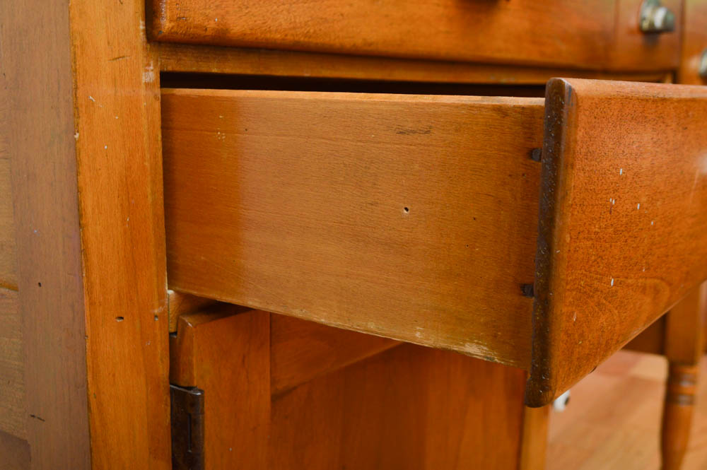 Pine Baker's Cabinet
