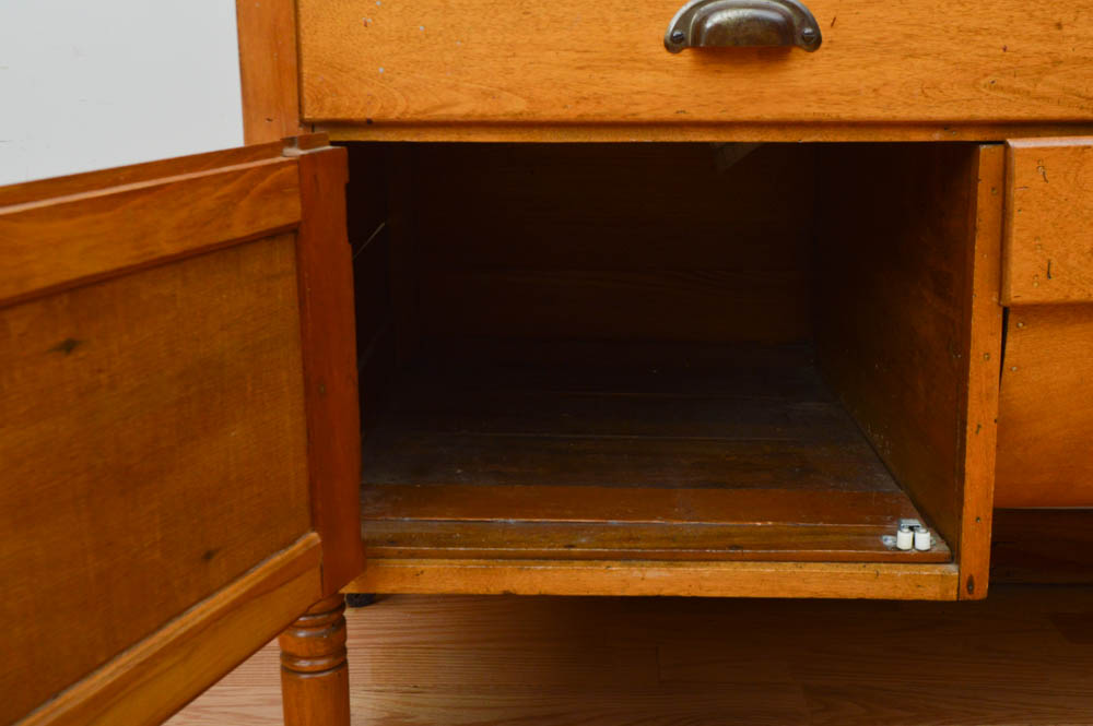 Pine Baker's Cabinet