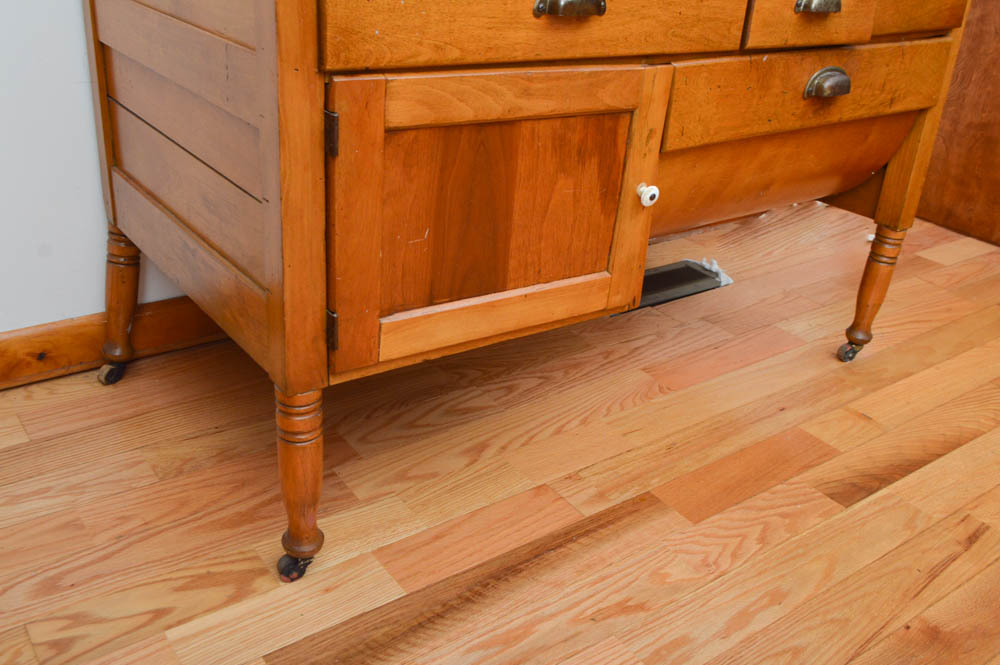 Pine Baker's Cabinet