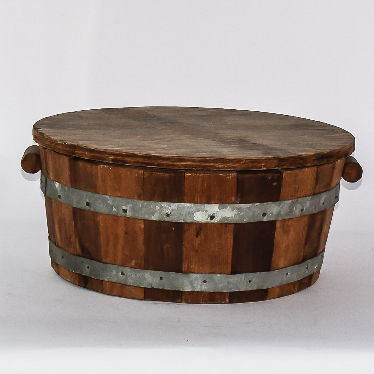 Antique Wooden Bin with Lid EBTH