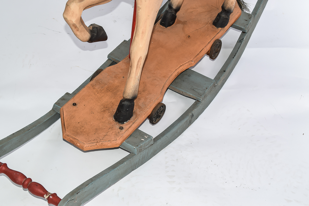 Vintage Wooden Rocking Horse