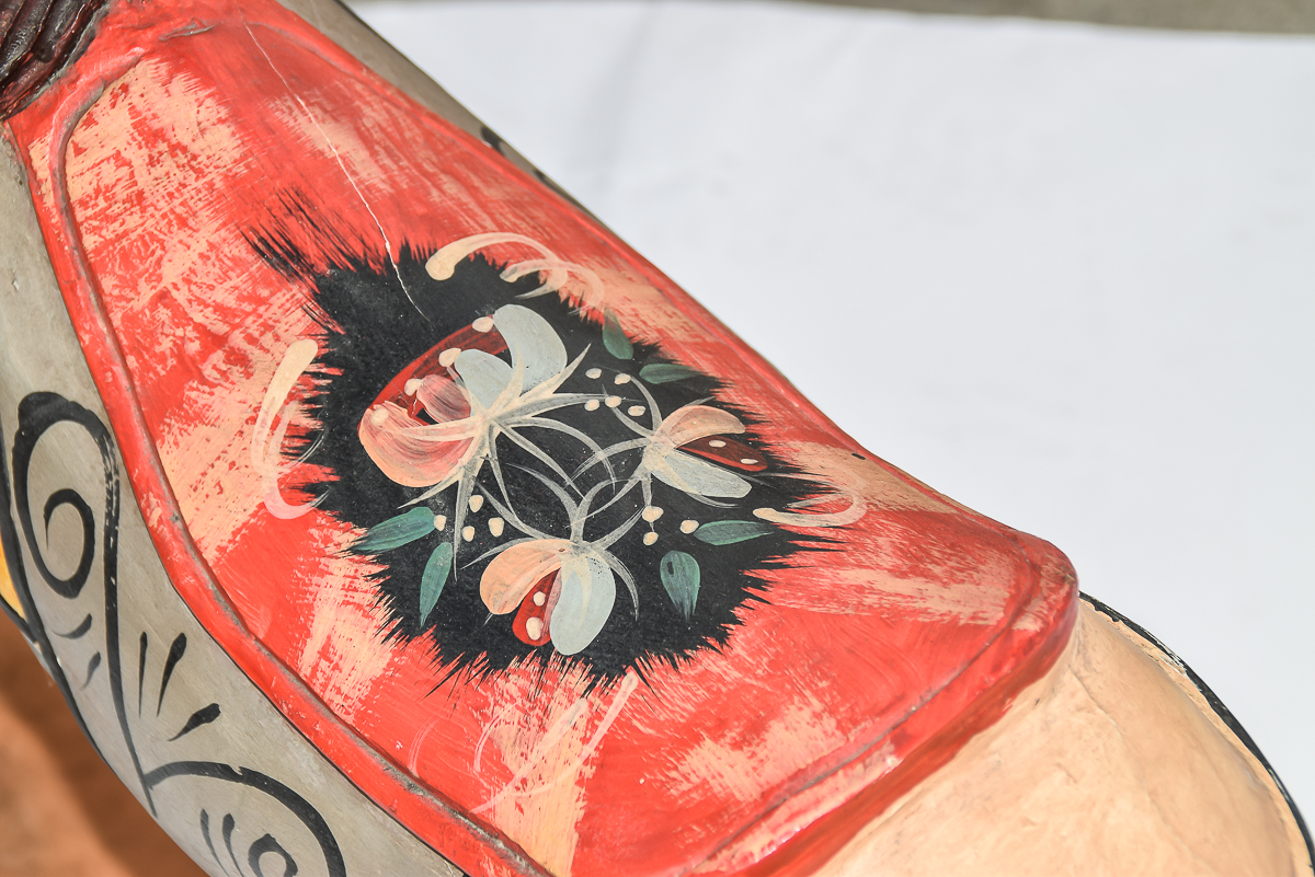 Vintage Wooden Rocking Horse