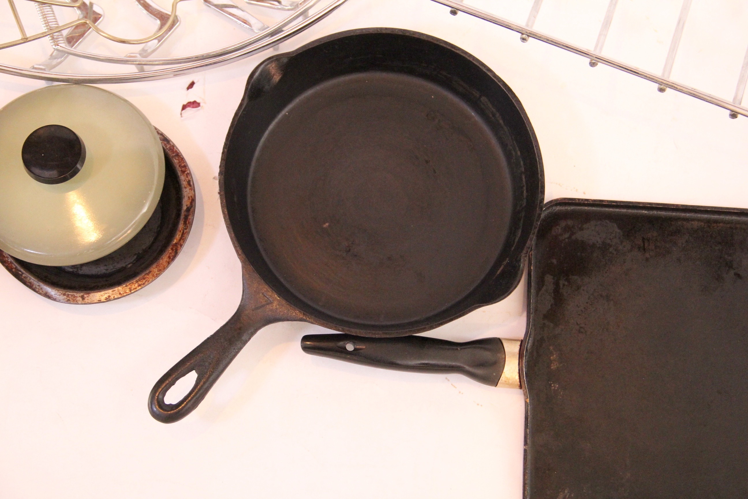Vintage Kitchen Metal Cookware and Serving Ware