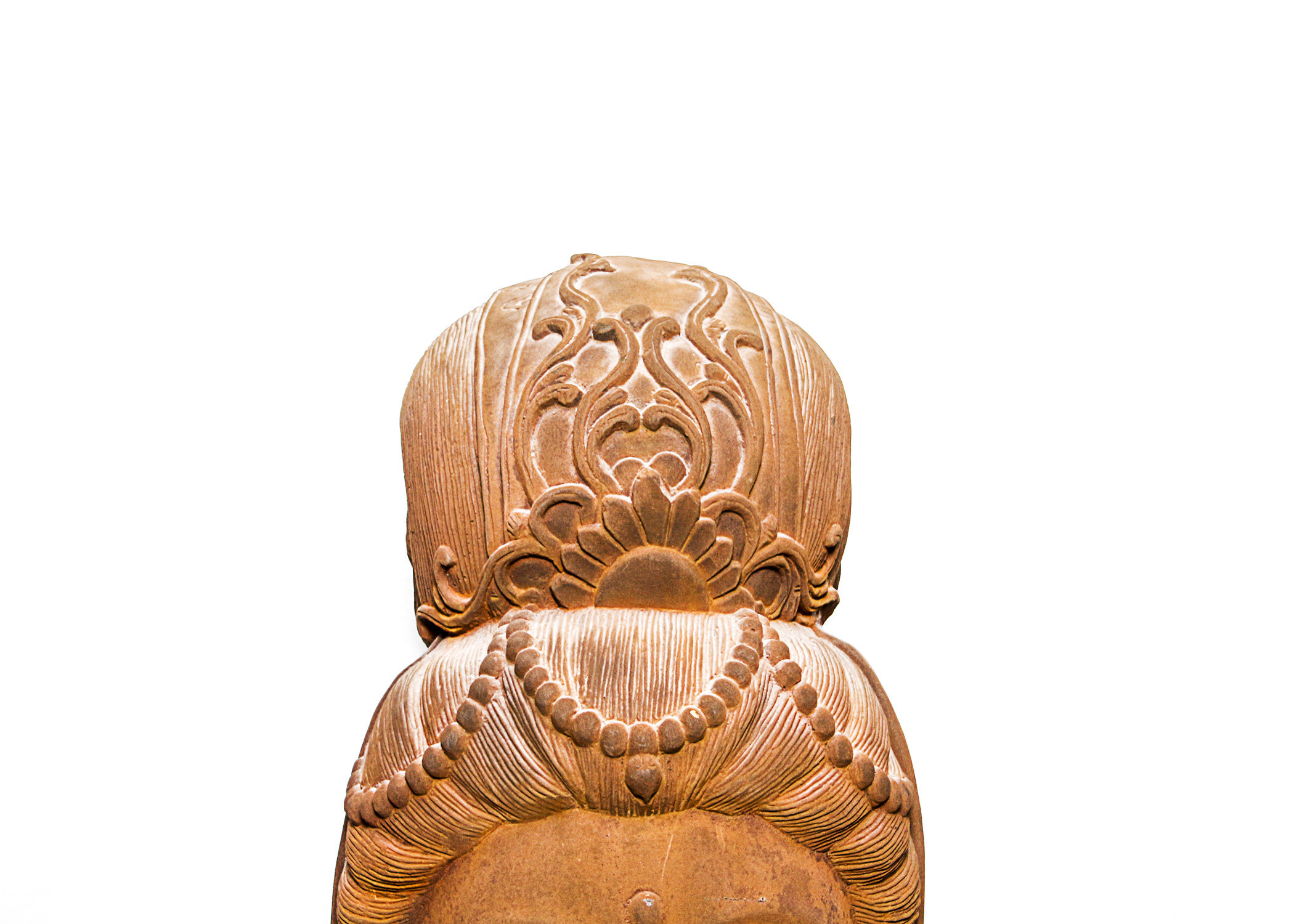 Carved Asian Themed Plaster Bust