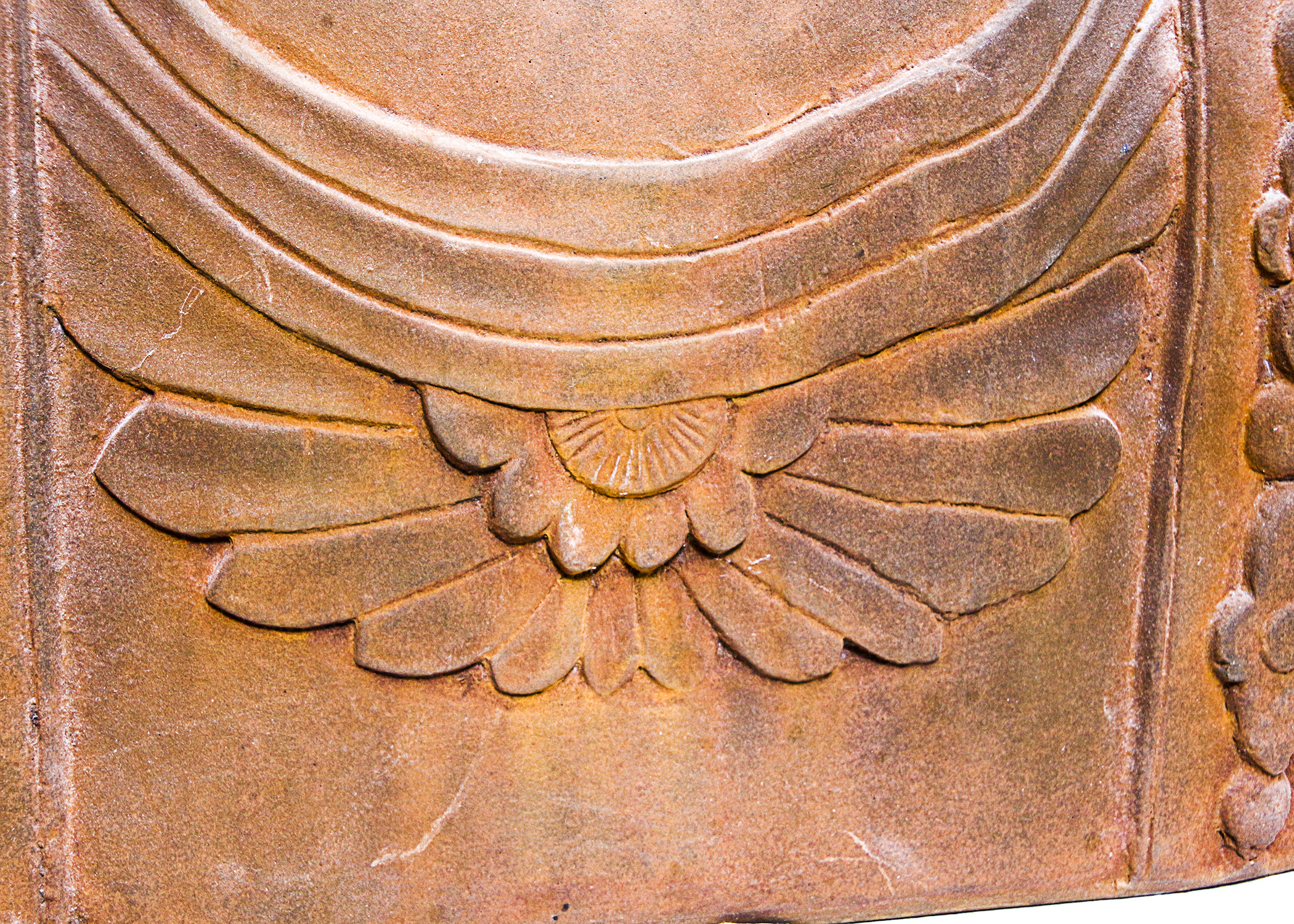 Carved Asian Themed Plaster Bust