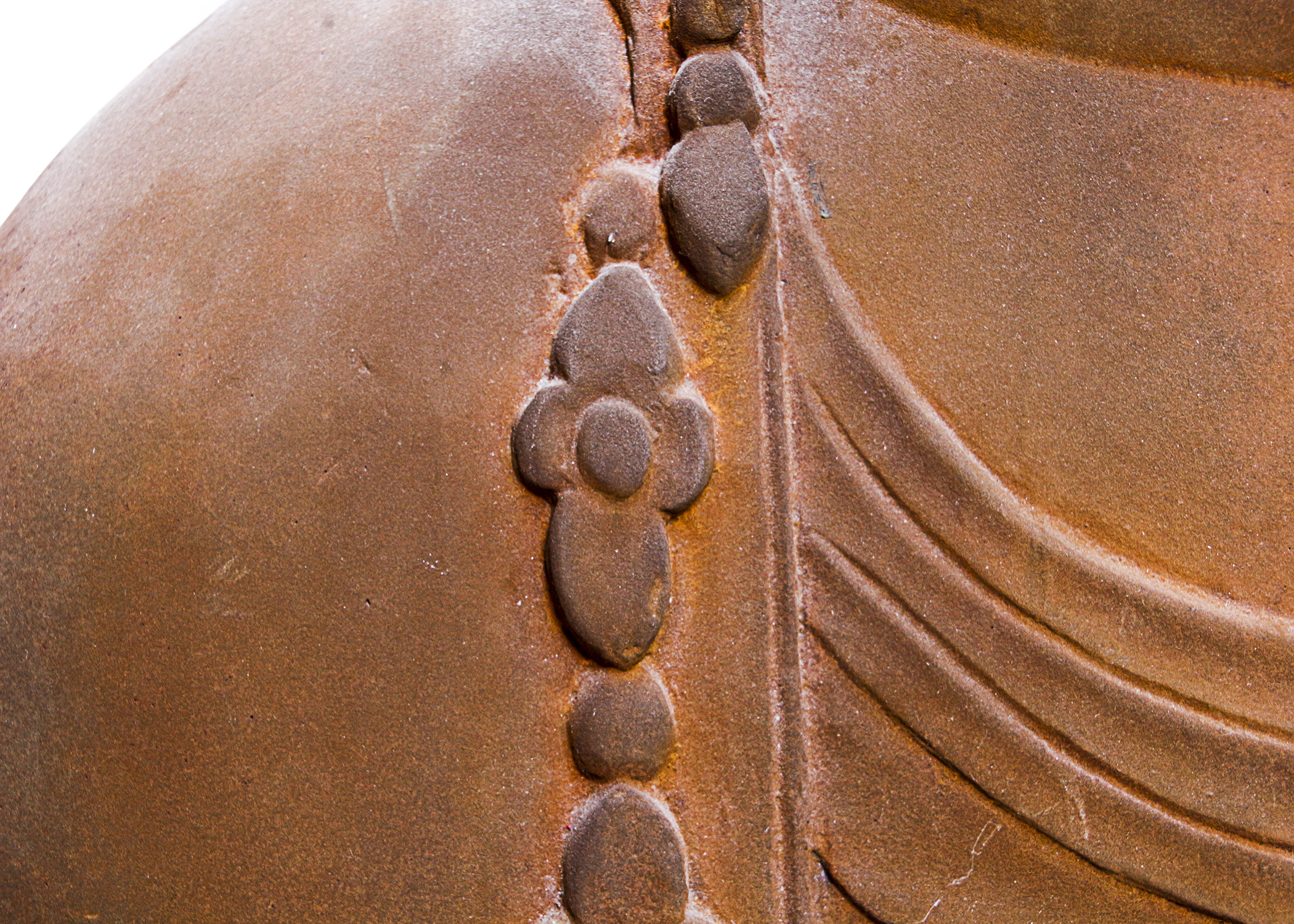 Carved Asian Themed Plaster Bust