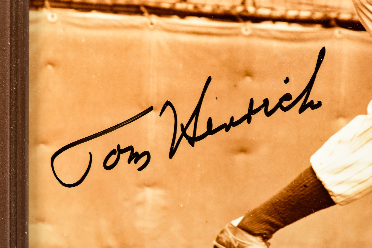 Tom Henrich Autographed Photographic Print