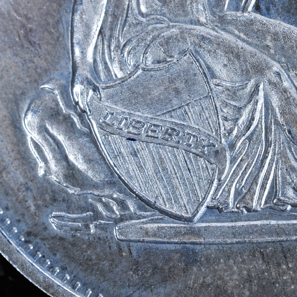 One Troy Ounce .999 Silver Seated Liberty Coin