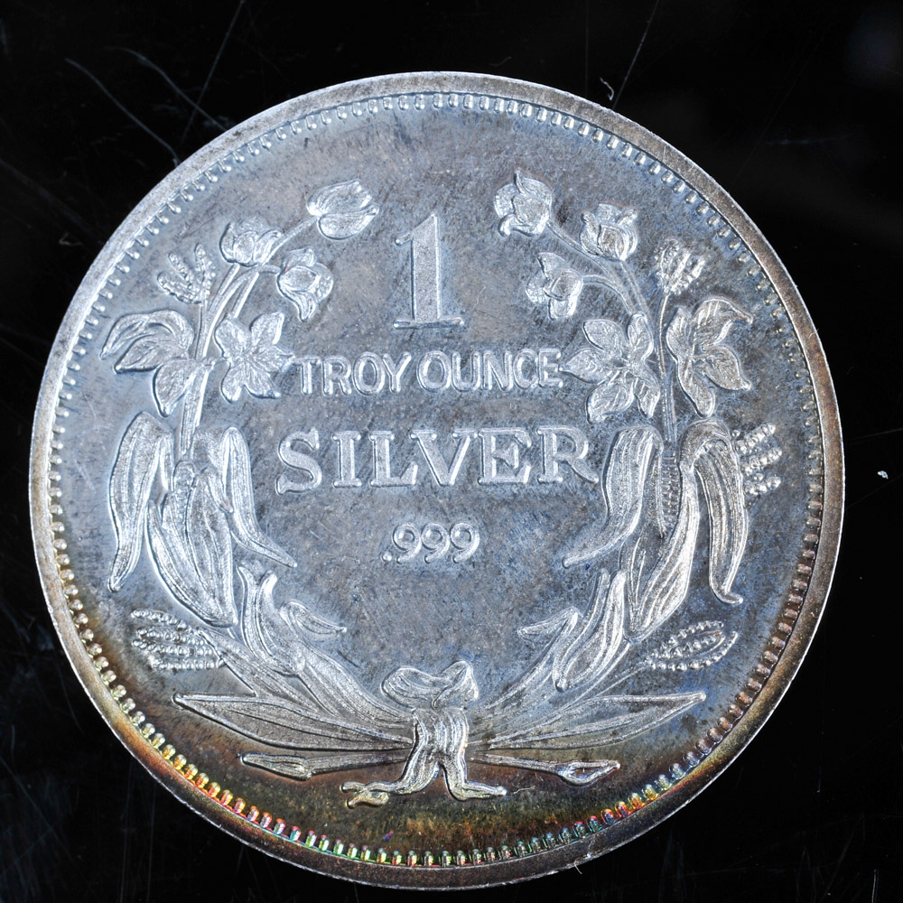 One Troy Ounce .999 Silver Seated Liberty Coin