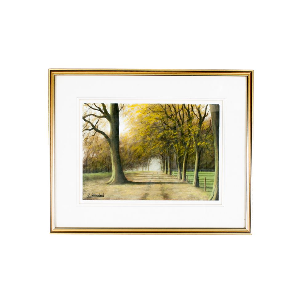 Original Jack Strickland "Grovely Woods" Watercolor