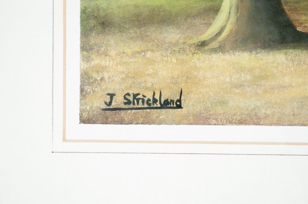 Original Jack Strickland "Grovely Woods" Watercolor