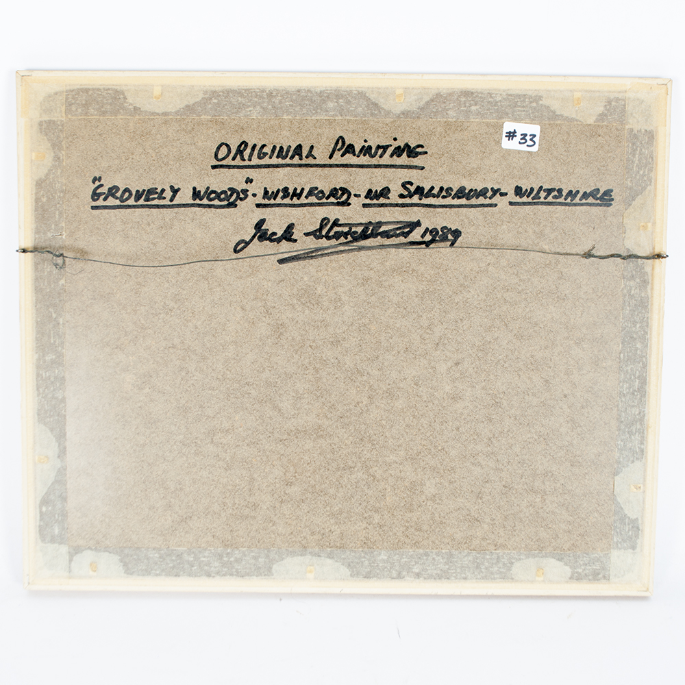 Original Jack Strickland "Grovely Woods" Watercolor