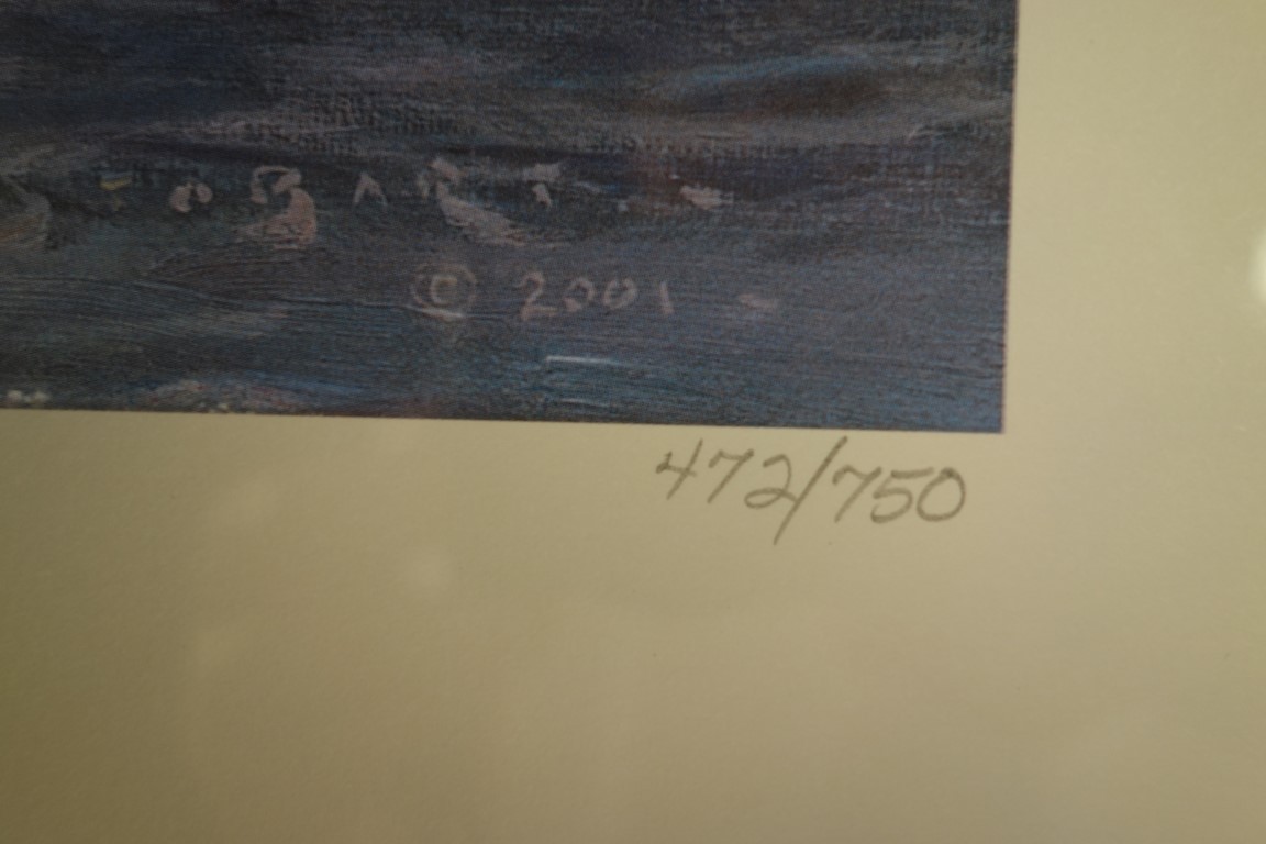 John Stobart "Cincinnati" The Public Landing By Moonlight in 1884