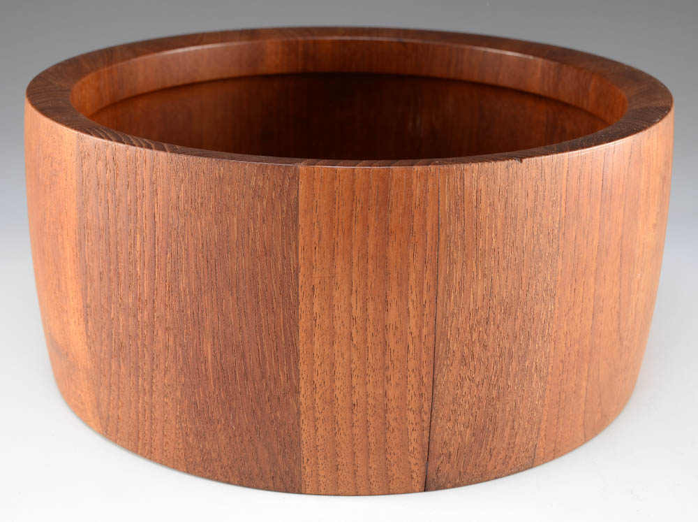 Mid Century Modern Teak Wood Salad Bowls and Serving Utensils