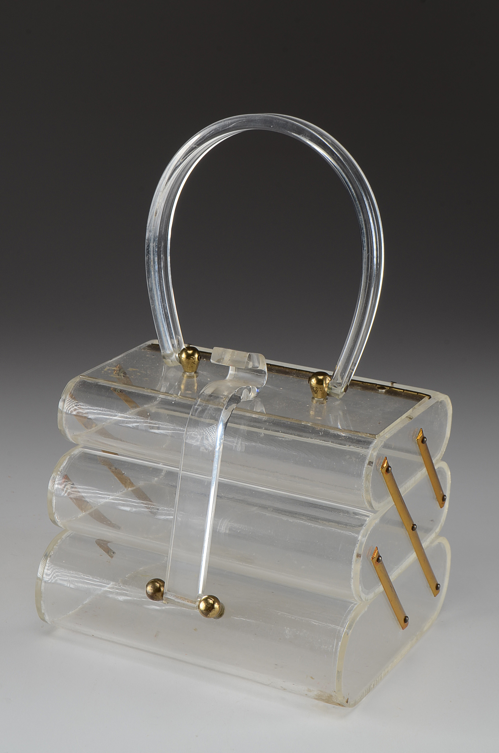 Vintage Wilardy Clear Lucite Handbag