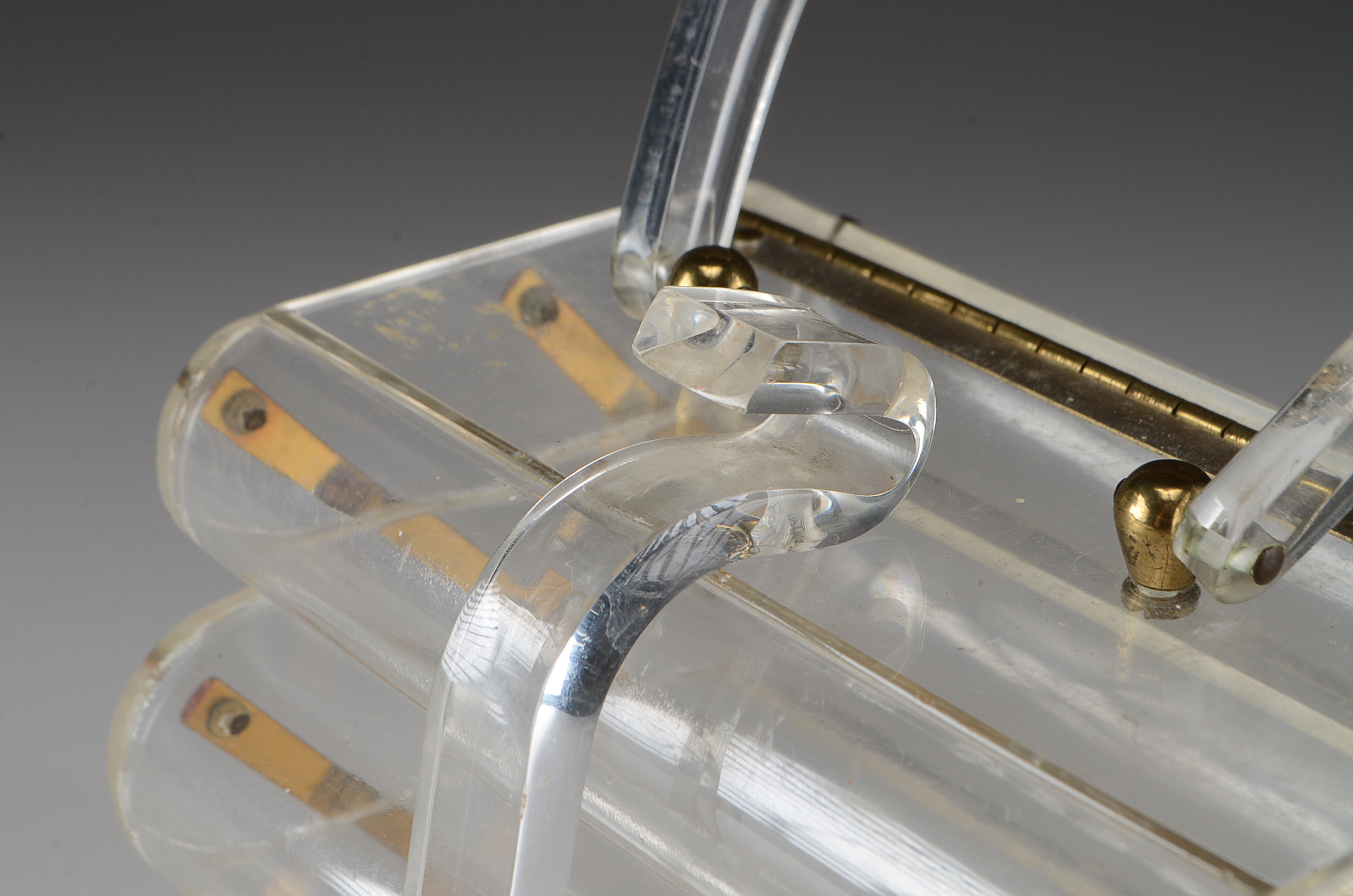 Vintage Wilardy Clear Lucite Handbag