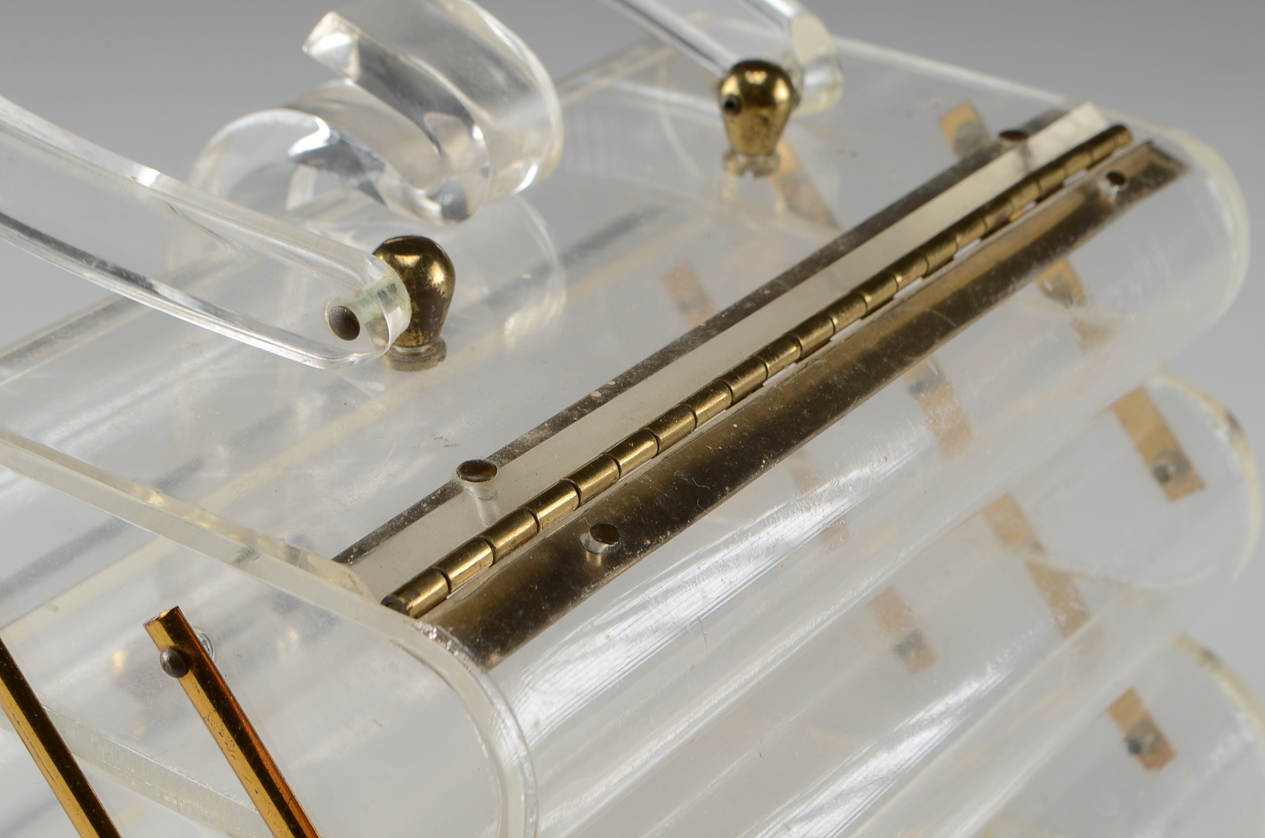 Vintage Wilardy Clear Lucite Handbag