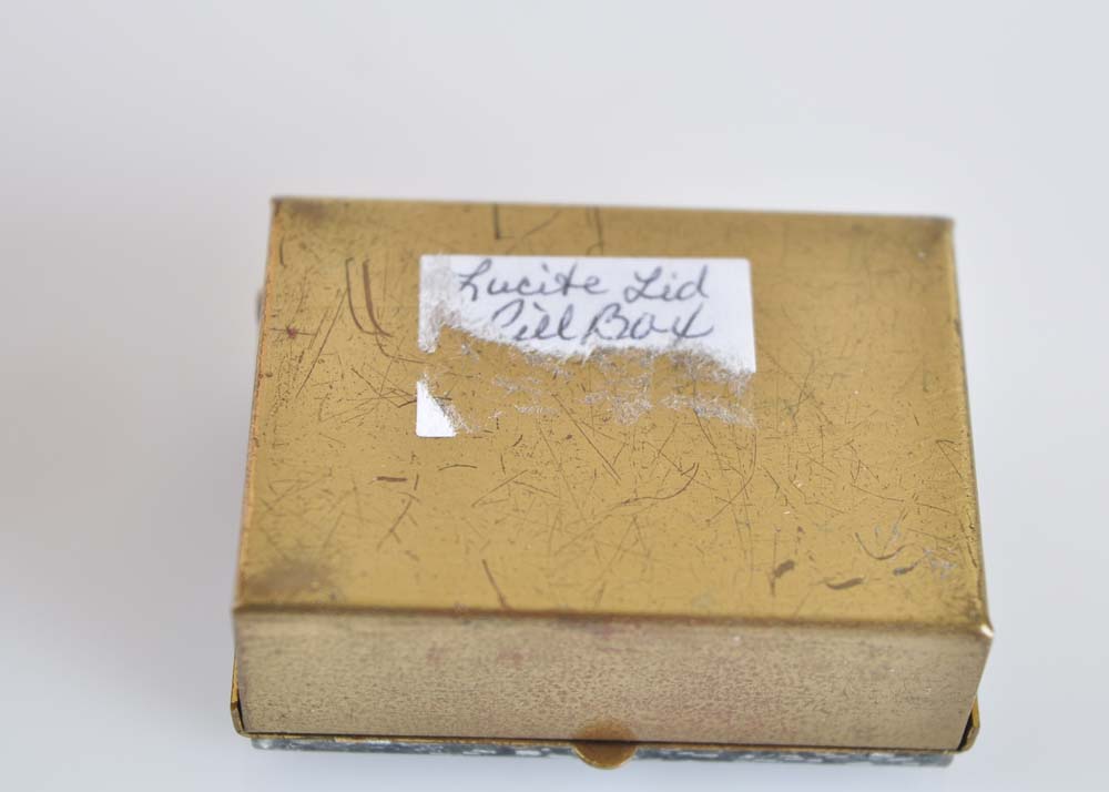 Vintage Pillbox and Travel Frame