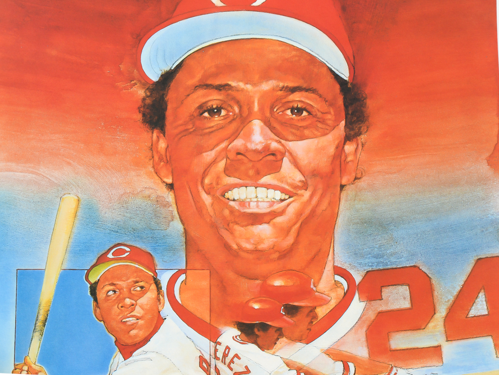 Tony Perez Signed Photo Plaque with Poster