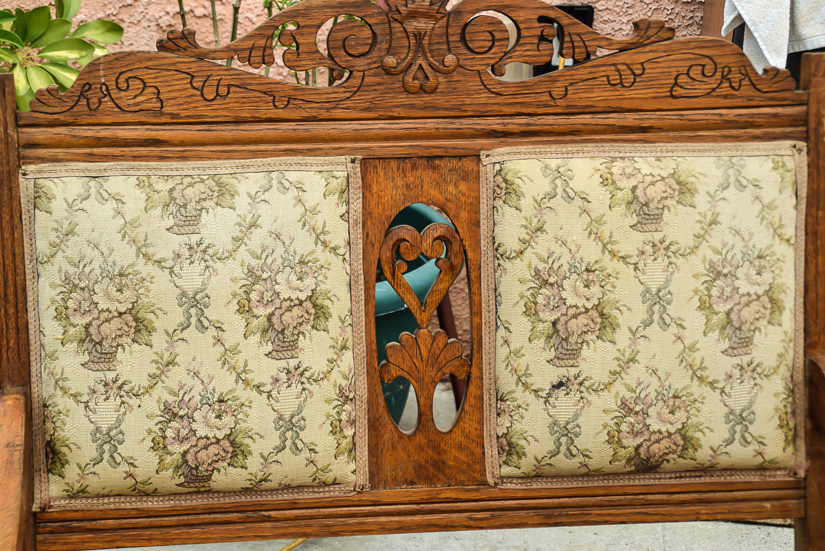 Victorian Eastlake Style Settee and Parlor Chair