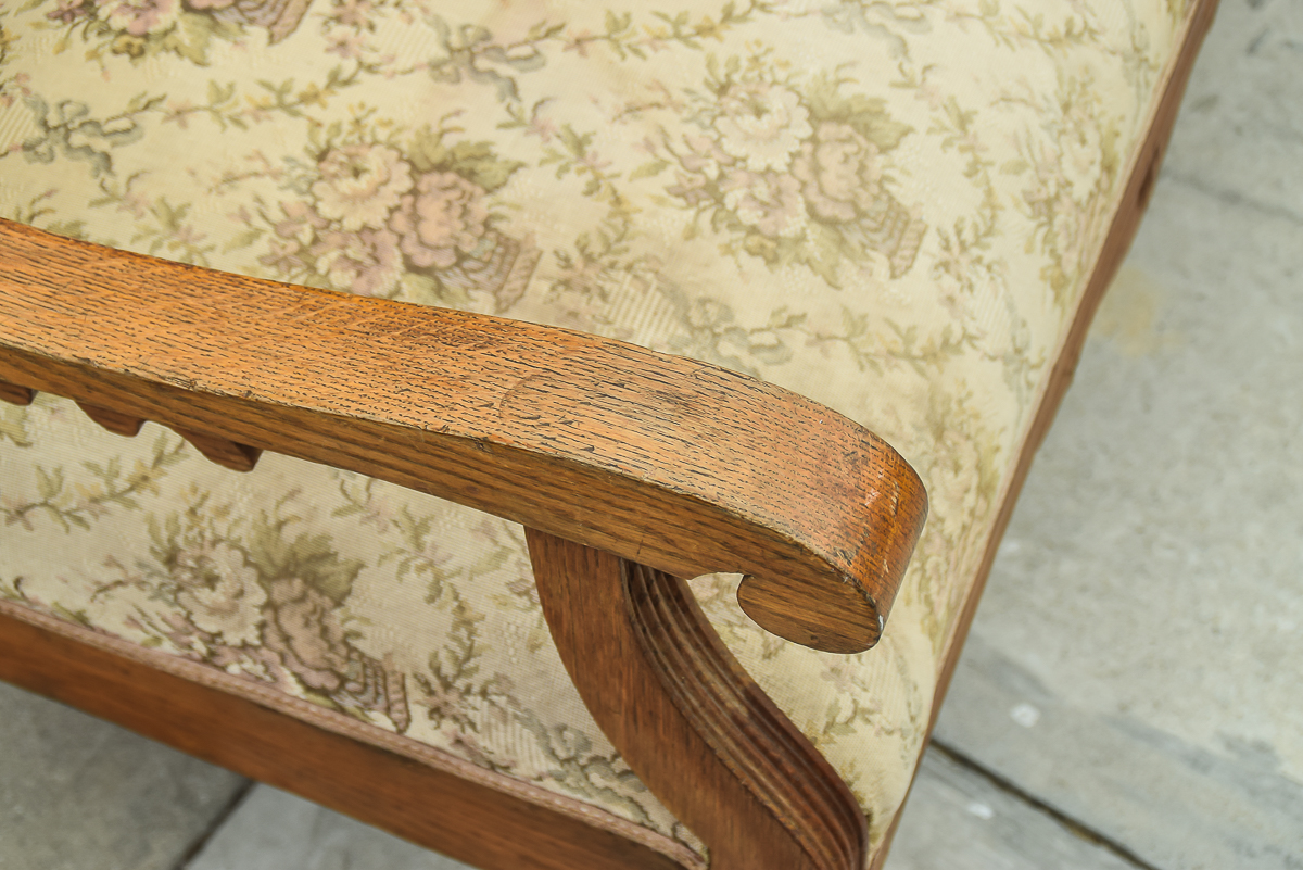 Victorian Eastlake Style Settee and Parlor Chair