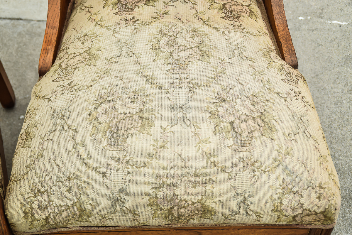 Victorian Eastlake Style Settee and Parlor Chair